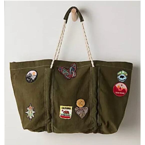 Free People Been There Badge Tote Bag - Picture 1 of 4